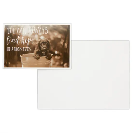 36 Pack Blank Motivational Greeting Cards with Dogs and Inspirational Quotes, Envelopes (4x6 In) Black {4}