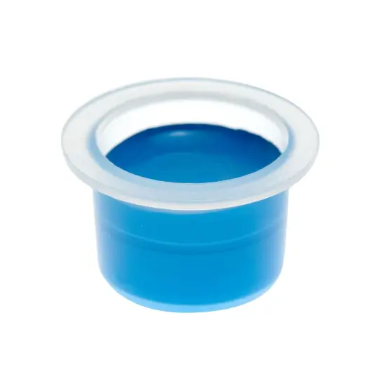 1000 Pack Medium Disposable Tattoo Ink Caps, Pigment Cups for Microblading (17mm) Clear {3}