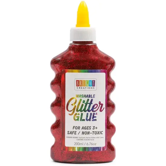 8 Pack Glitter Glue, 6.76 oz Each, Metallic Colors &ndash; Ideal for DIY, School Projects, Arts and Crafts, Easy Squeeze Bottles for Kids and Adults Multicolor {5}