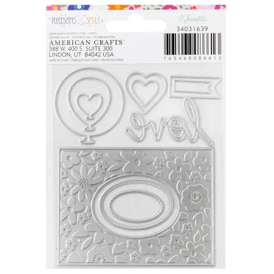 Shimelle Reasons To Smile Metal Die Set-8/Pkg {3}
