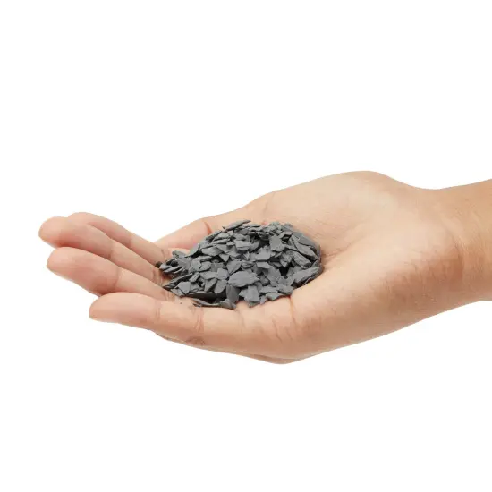 2 lbs Natural Slate Rocks, 0.4 to 0.75-inch Gray Stones for Aquariums, Terrariums, Fairy Garden and Miniature Model Displays, Reptile Enclosures, Crafting and Art Supplies Grey {4}