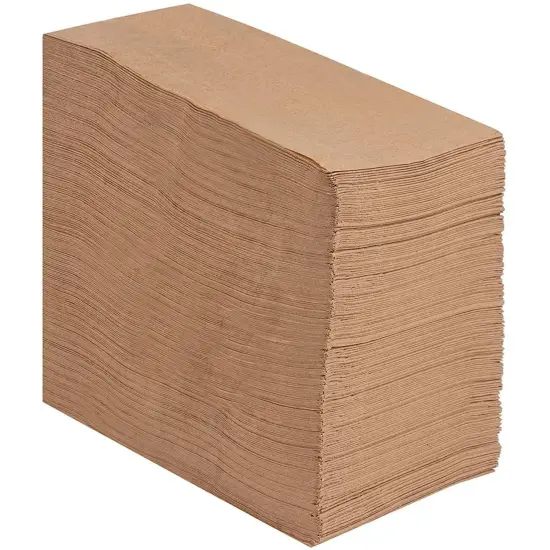 Kraft Party Supplies, Paper Napkins (Brown, 7.8 x 4.4 In, 200 Pack) {6}