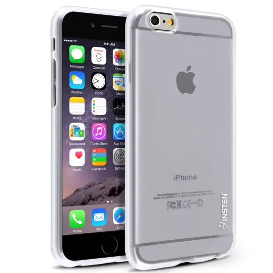 For iPhone 6 6S Clear TPU Slim Skin Gel Rubber Cover Case 4.7" inches by Insten {1}
