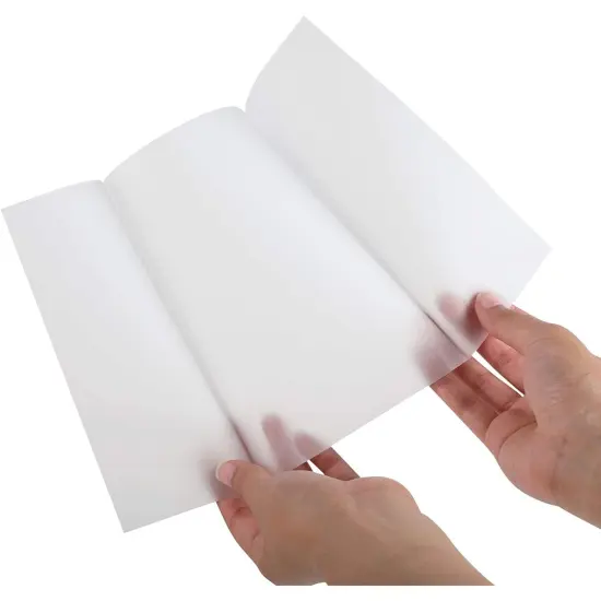 100 Pack Vellum Jackets for 5x7 Invitations, Pre-Folded Bulk Transparent Paper Envelope Liners for Wedding Cards and Scrapbooking {5}