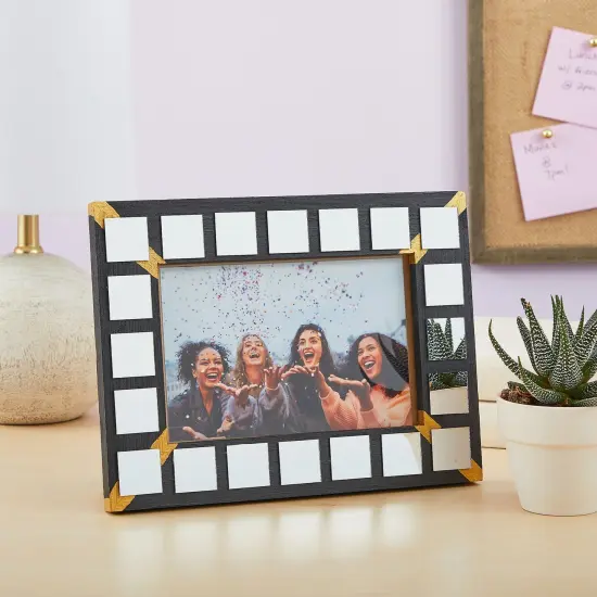 1 Inch Mirror Tiles for Crafts, 120 Pack Small Square Glass for Home Wall Decor, Mosaics Silver {3}