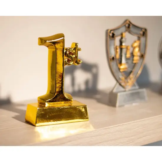 1st Place Trophy - Gold Award Trophy for Sports Tournaments, Competitions, Parties, 5.5 x 3.5 x 1.75 Inches {2}