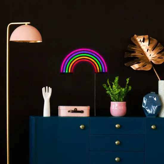 Northlight LEDRainbow Neon Lighted Wall Art - 12"- Mutlticolor Multi {4}