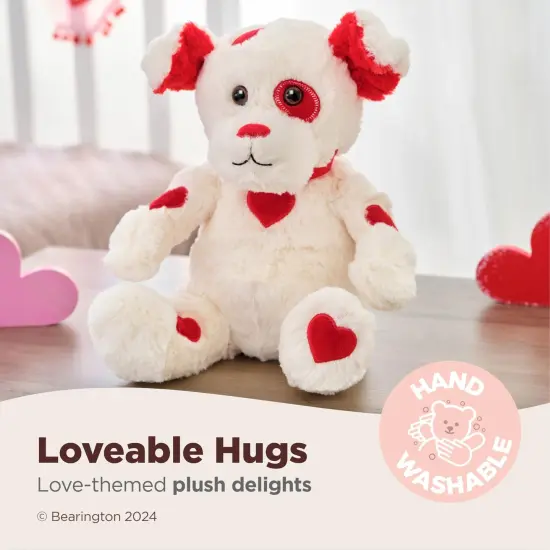 Bearington Patches of Love Valentines Stuffed Animal, 6 Inch Valentines Stuffed Dog Plush, Ideal for Valentine Day Gifts for Kids Red {3}