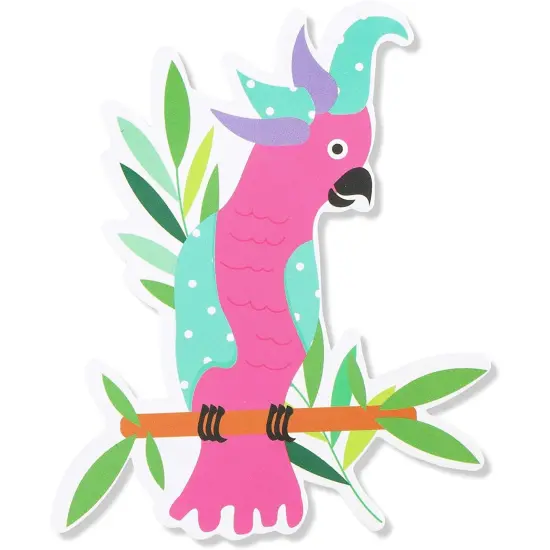 Tropical Classroom Bulletin Board Cutouts, Colorful Chalkboard Borders (40 Pieces) Multicolor {6}