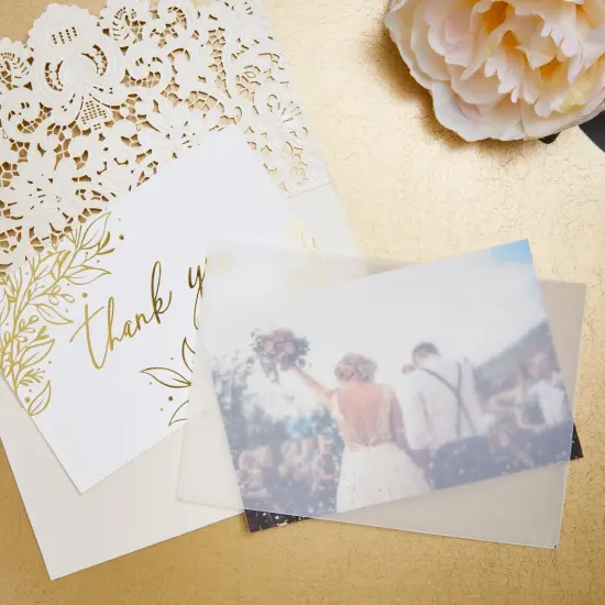 100 Sheets 12 x 12 in Translucent Vellum Paper - 93gsm/63lb Printable Tracing Paper for Invitation, Sketching and Card Overlays White {3}