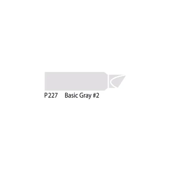 Chartpak AD&reg; Marker Grey Color Family, Tri-Nib Basic Gray 2 {3}