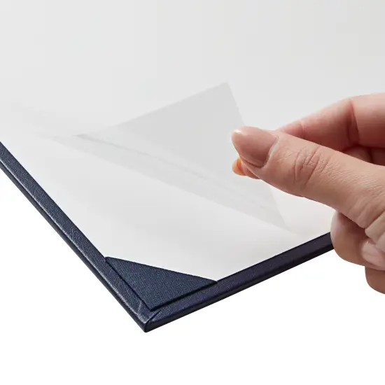 3 Pack Navy Blue Certificate Holders with Stand, Single-Sided Document Holders for Diplomas, Awards, Certifications (fits 8.5 x 11) {7}