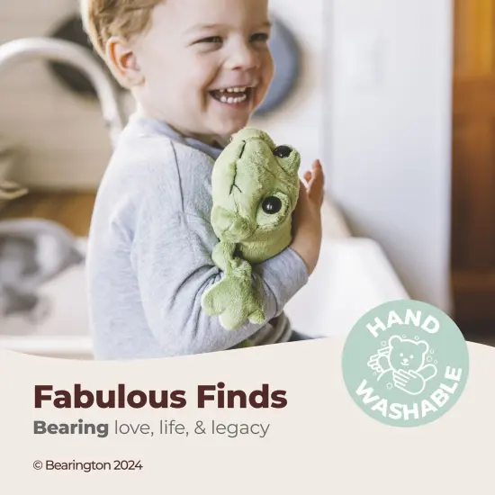 Bearington Frank Jr. Plush Stuffed Animal Frog 8 inches, Green Soft Plush, For Ages 3-14 {3}