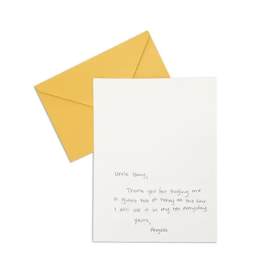 48 Pack Bee Thank you Cards Bulk, Bumblebee Honeycomb Design with Matching Yellow Envelopes for Baby Shower, Birthdays (4x6 In) {5}