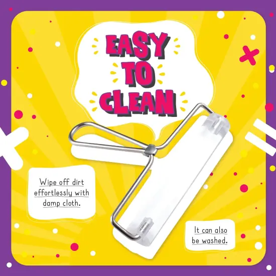 Acrylic Polymer Clay Roller, Slab Rolling Pin with Handle for Arts and Crafts, 6 in Clear {5}