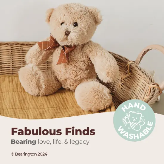 Bearington Collection Lil' Bensen Small Teddy Bear Stuffed Animal 10 In - Teddy Bears Plushies - Bear Plush for Baby, For Ages 3-14 Brown {3}
