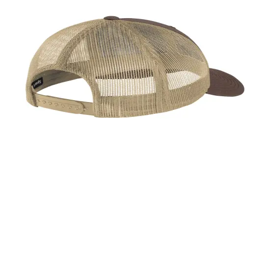 Sport-Tek&reg; YP Classics Retro Trucker Cap Choc Brn/Khaki {2}