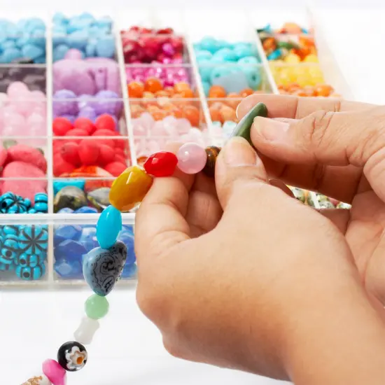 3 Pack Bead Storage Organizer Box with 36 Grids and Removable Dividers - Plastic Container Tray for Craft, Jewelry and Earrings {2}