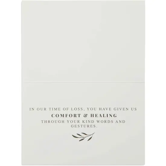 Sympathy Thank You Cards with Envelopes and Stickers (4 x 6 In, 48 Pack) White {6}