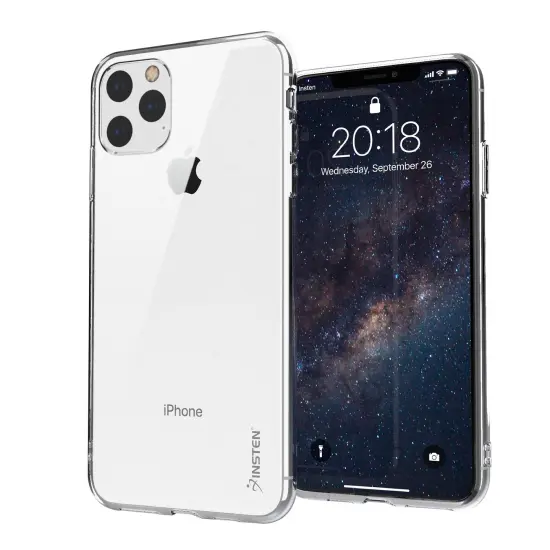 Insten Ultra Slim Soft TPU Rubber Protective Cover Compatible with iPhone 11 Pro 5.8" 2019 [Reinforced Camera Lens Protection / Shock-Resistant] Clear {1}