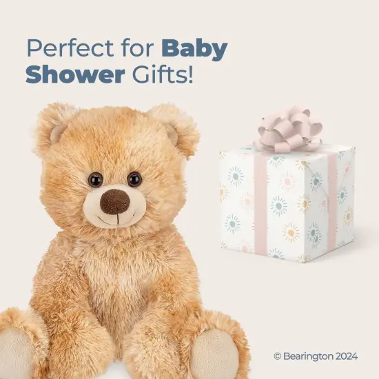 Bearington Lil&rsquo; Kipper Plush Teddy Bear: Classic Hand-Sewn 11.5&rdquo; Light Brown Stuffed Bear, with Soft Shaggy Plush Faux-Fur and Premium Fill, Great Birthday for Collectors of All Ages, For Ages 3-14 {5}