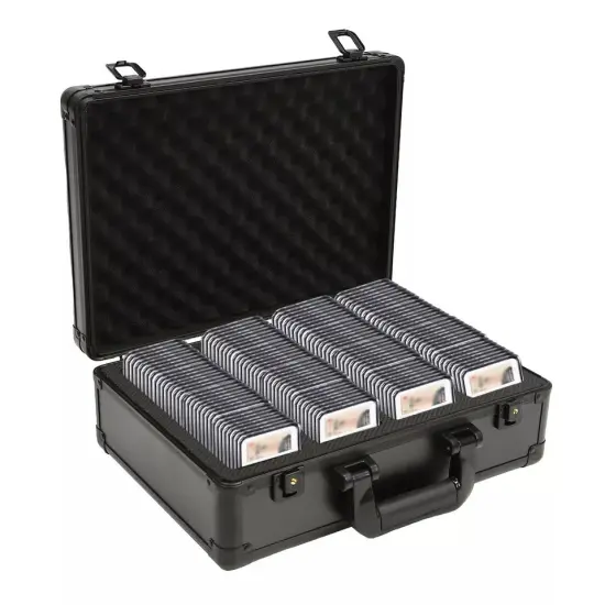Lockable Storage & Display Aluminum Frame Box Case Graded Card Case Storage Box {4}
