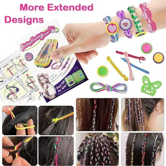 Friendship Bracelet Making Kit for Girls Jewelry Making Kit Bracelets Maker DIY Arts and Crafts for Kids Birthday Gifts Ideas {2}