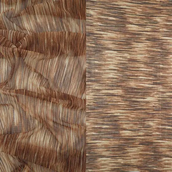 1 Yard Melange Missoni Space Dye Mesh Fabric Lightweight Stretch 54" Width CHARCOAL/GREY {3}