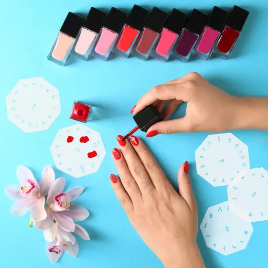 Airbrush Nail Stencils - Nail Art Stencils Series #16: 260 Unique Designs from 20 Individual Templates {6}