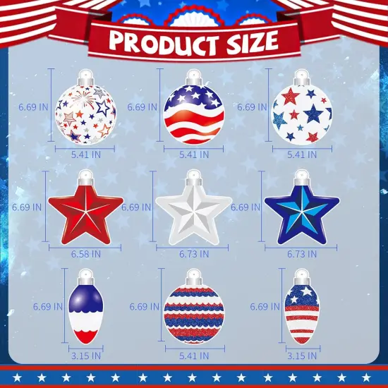 48 PCS 4th of July Hangings Swirl Decorations, Independence Day Patriotic Party Supplies, No DIY Ceiling Streamers Decor for Holiday Birthday Wedding Veteran Day Tree Red White Blue Decorations {2}