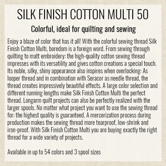 Charcoal (9090-9861) | Silk-Finish Cotton Multi 50wt (1372M / 1500Y) | Mettler Thread {3}