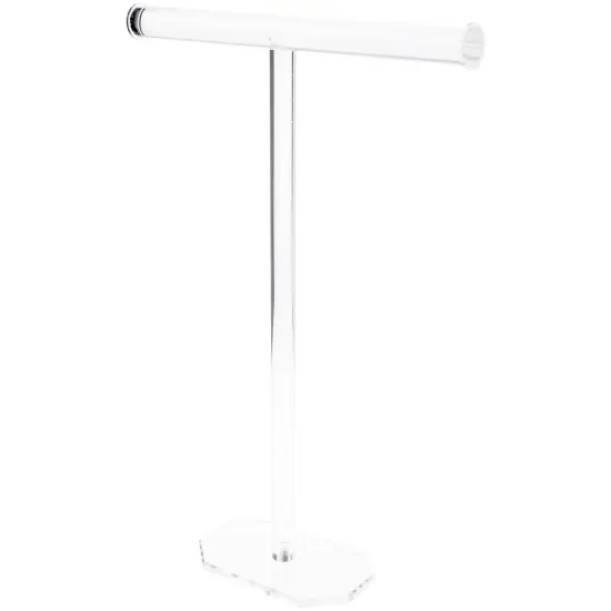 Plymor Clear Acrylic T-Bar Necklace Display Stand, 23" H x 16" W x 5" D {1}