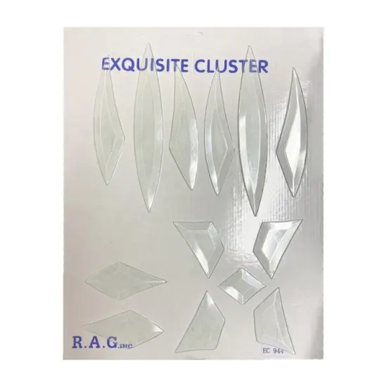6-1/8" x 33" Exquisite Clear Glass Bevel Cluster EC944 {3}