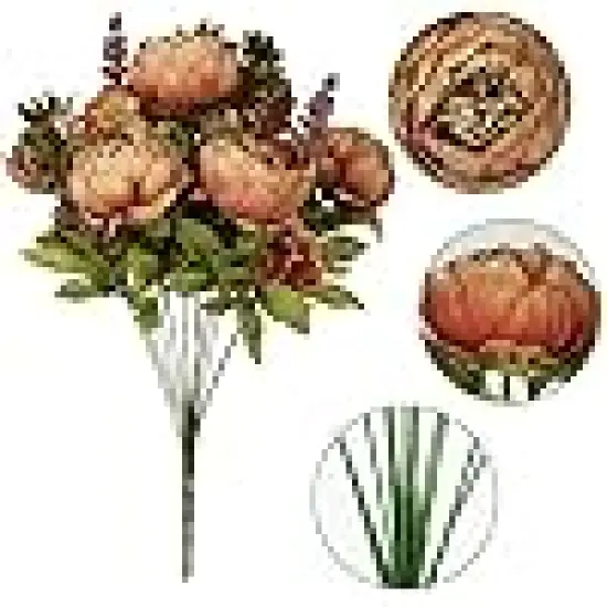 Flojery Silk Peony Bouquet Vintage {5}
