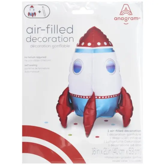 Standing Rocket Ship Anagram&reg; Tabletop Decoration {2}