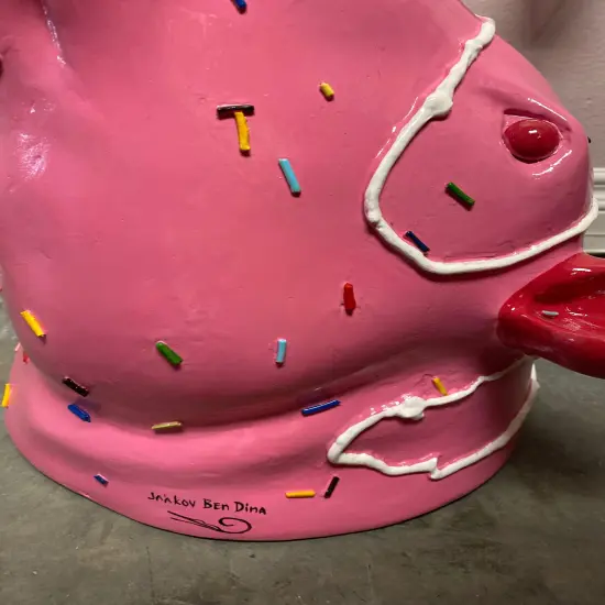 Sprinkles Wild Boar Head Statue {5}