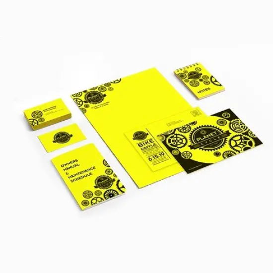 Astrobrights 8 1/2" x 11" 65# Cover Sheets Ream of 250 Lift-off lemon {2}