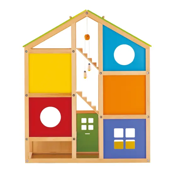 Hape All Seasons Wooden Furnished Dollhouse Playset {4}