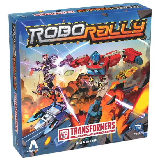 Renegade Game Studios: Robo Rally: Transformers - Racing Board Game, Play As Legendary Robots, Rev Up & Roll Out, Ages 14+, 2-4 Players, 45-90 Min {1}