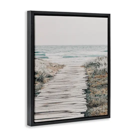 Stupell Industries Rugged Beach Path Floater Framed Canvas Wall Art Design by LSR Design Studio {3}
