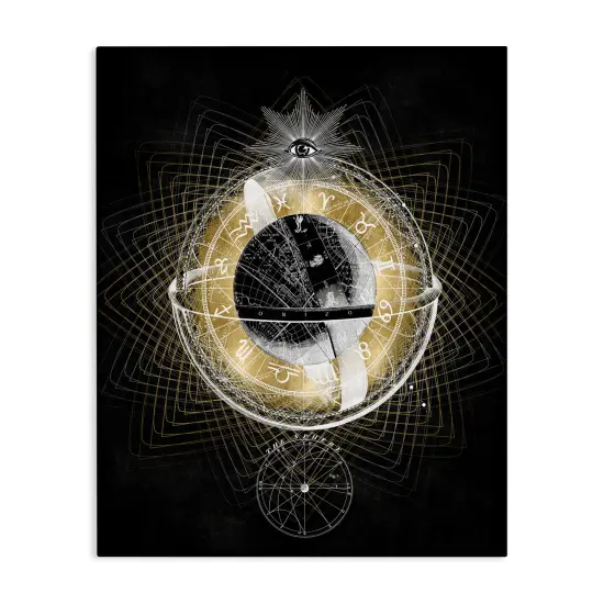 Stupell Industries Zodiac Symbols on Fractal Canvas Wall Art Design by Oliver Jeffries {1}