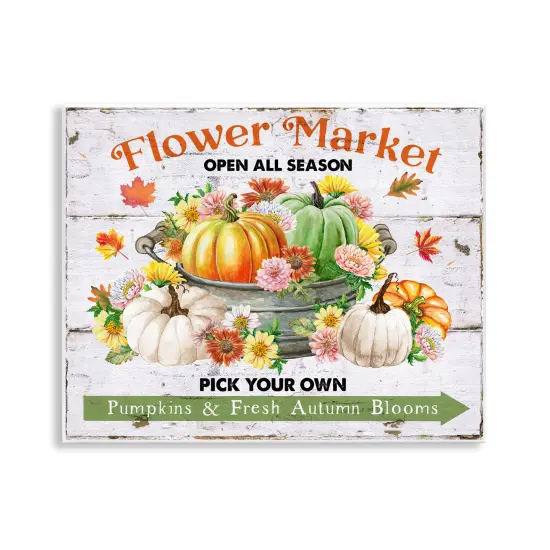 Stupell Industries Pick Your Own Fall Market Wall Plaque Art Design by Creatif Belle {1}