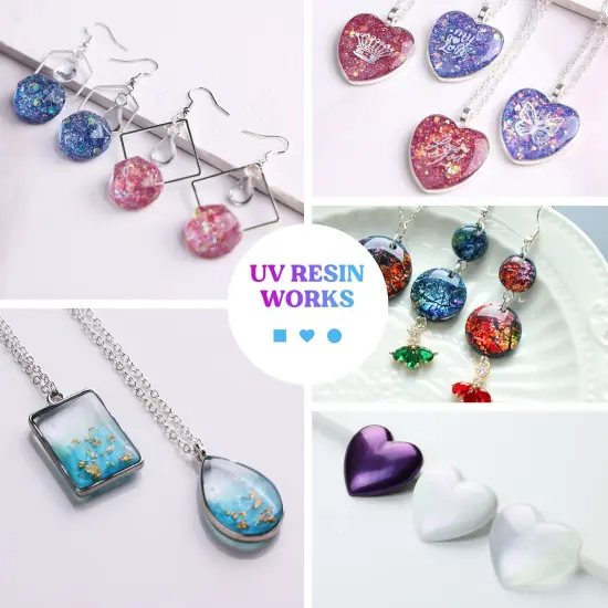 LET'S RESIN UV Resin, Upgraded 500g Crystal Clear UV Resin Hard, Low Odor Ultraviolet Epoxy Resin, UV Light Cure Solar Sunlight Activated Glue for Jewelry, Craft Decoration {6}