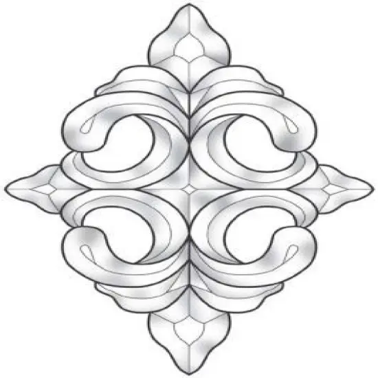 7-7/8" x 12 Exquisite Clear Glass Bevel Cluster EC912 {1}