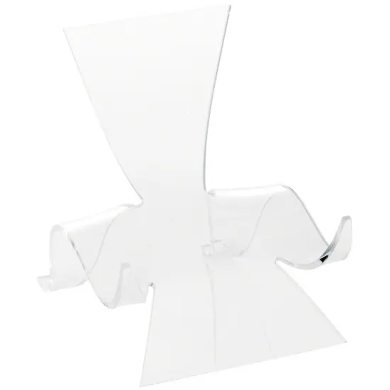 Plymor Clear Acrylic Wave Display Easel, 4.625" H x 3.875" W x 4.625" D {1}