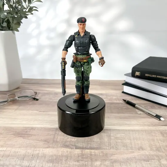 Plymor Black Acrylic Round Cylinder Display Riser, 2" H x 4" D {3}