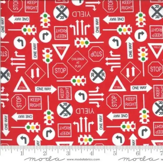 On The Go Red Light 44"/45" Fabric Per Yard {1}