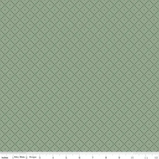 The Awe of Autumn Grid Hazy 43"/44" Fabric Per Yard {1}