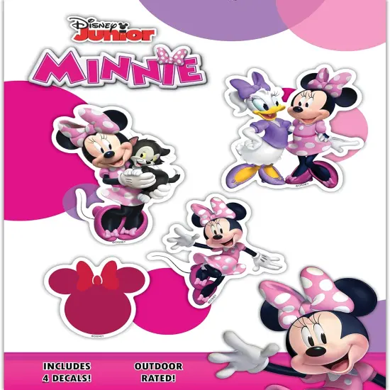 Minnie Mouse Decals - Set of 4 Minnie Mouse Stickers {1}