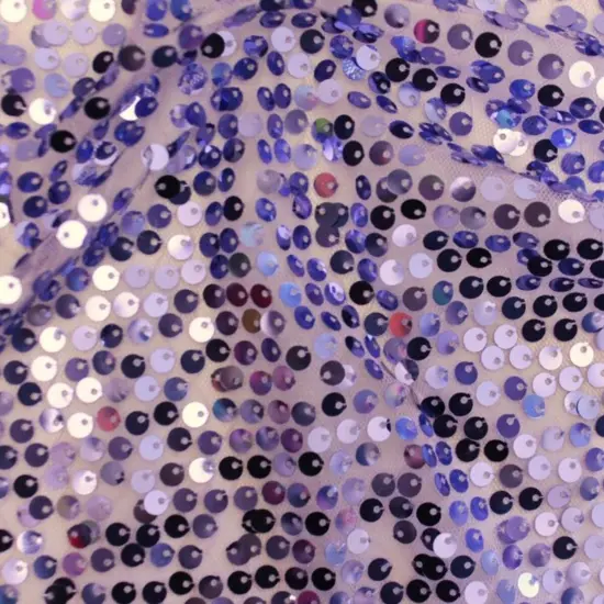 1 Yard Moonstone Mesh Sequin Fabric, 100% Polyester, 50" Width, Blue Tone Sparkle Mint {3}